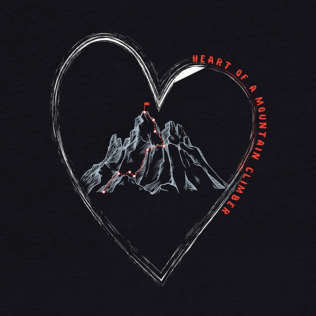 Heart of a Mountain Climber by Positive Designer